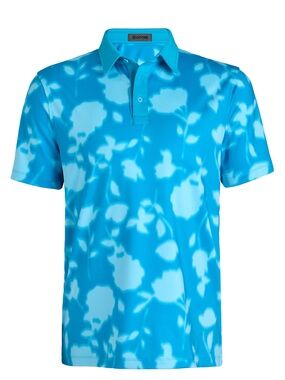 NWT G/FORE Men's Venetian Blur Floral Tech Jersey Polo (Small)